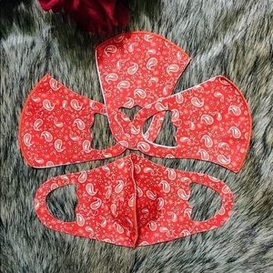 4 pcs Soft Paisley Kids Face Masks